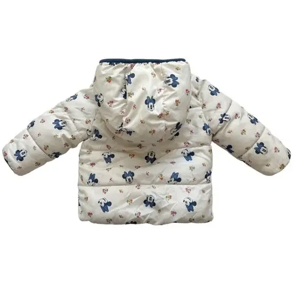 Gap + Disney Reversible Minnie Mouse Fleece Lined Coat Size 3T - Picture 3 of 9
